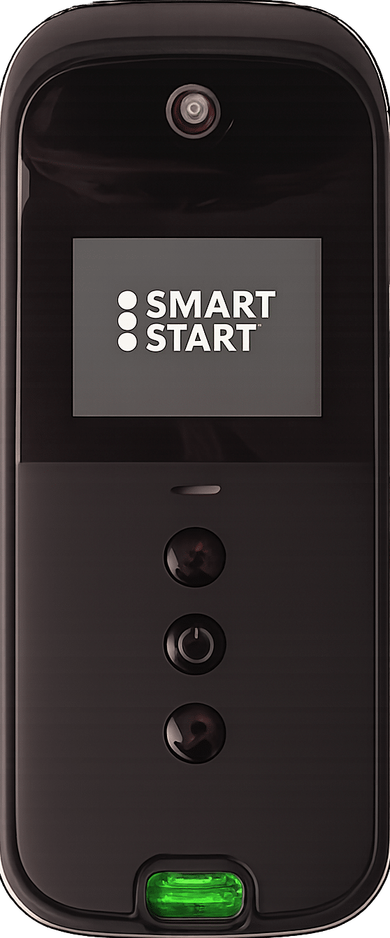 Front view of the Smart Start SmartMobile portable alcohol monitoring device